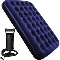 MATERAC DMUCHANY DWUOSOBOWY DO SPANIA WELUROWY ŁÓŻKO Z POMPKA 22