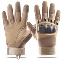 RĘKAWICZKI TAKTYCZNE BOJOWE MILITARNE SURVIVAL OCHRONNE DOTYKOWE CAMEL - M