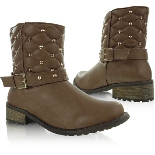 Botki pikowane 200-62 KHAKI - 37 na Arena.pl