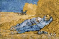 Plakat 91,5x61cm Siesta, Van Gogh Vintage do Salonu