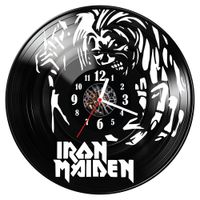 Zegar ścienny z płyty winylowej Iron Maiden 1140.14