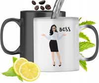 Kubek Magiczny Dla Szefowej Zmieniający Kolor Z Nadrukiem Ze Zdjęciem