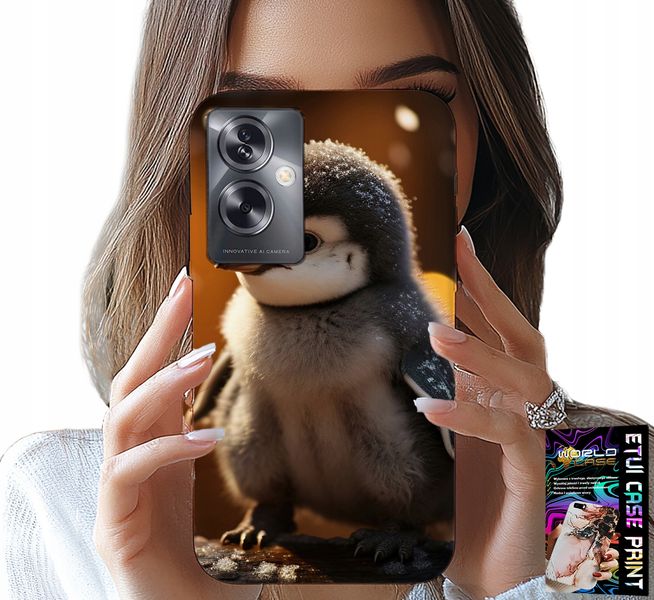 ETUI DO OPPO A79 5G - SŁODKI PINGWIN, TUPTAK, MADAGASKAR WZORY zdjęcie 1