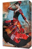 Obraz 30x50cm Taniec Flamenco