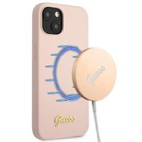 Guess GUHMP13MLSLMGLP iPhone 13 6,1" jasnoróżowy/light pink hardcase Silico