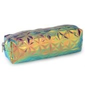Piórnik etui holograficzny zielony