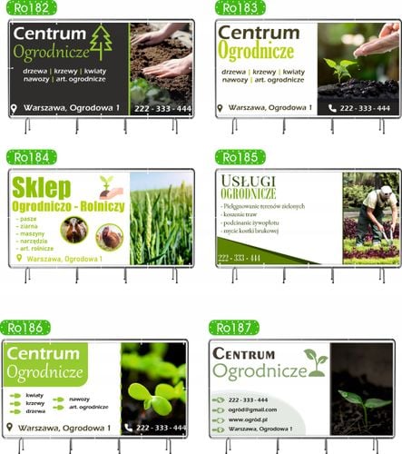 BANER REKLAMOWY 130x80 cm duży wybór różne wzory CENTRUM OGRODNICZE na Arena.pl
