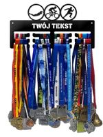 Wieszak na medale TRI twoje imię dowolny tekst 45.3