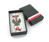 KOMPLET BANDERA ORZEŁ FLAGA P. WALCZĄCA - PUDEŁKO