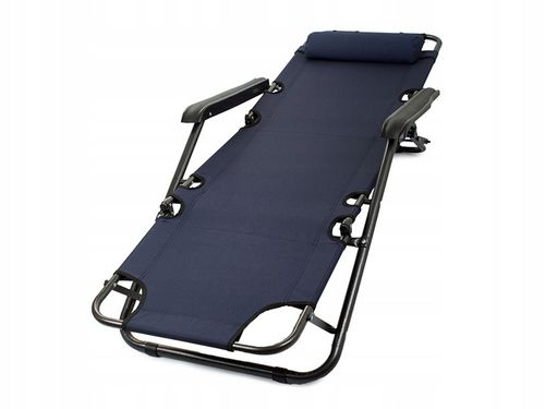 LEŻAK NA PLAŻE ROZKŁADANY Z PODUSZKĄ ZERO GRAVITY REGULOWANY DO OPALANIA na Arena.pl