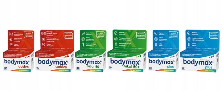 2x BODYMAX ACTIVE WITAMINY magnez MINERAŁY ŻEŃ SZEŃ dla AKTYWNYCH 60+20 szt zdjęcie 3