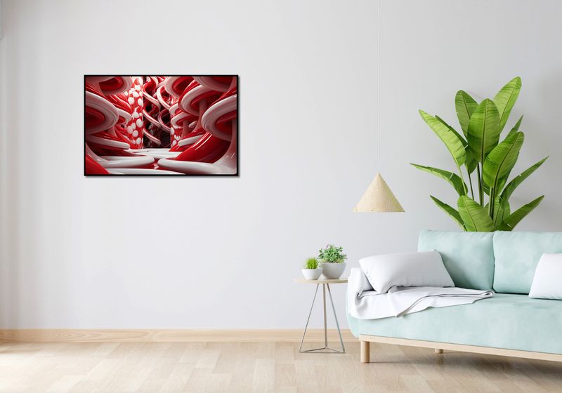 Plakat 91,5x60cm Czerwone Wiry zdjęcie 4