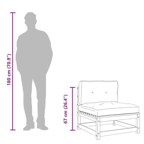 2-osobowa sofa ogrodowa z poduszkami, woskowy brąz na Arena.pl