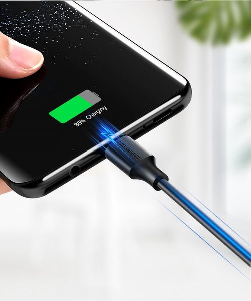 Kabel przewód USB - USB-C 2A 1m czarny zdjęcie 3
