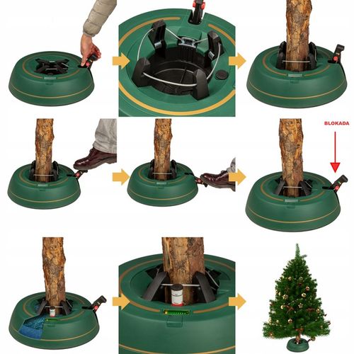 STOJAK CHOINKOWY KAMAI PODSTAWKA NA CHOINKĘ 2M + GRATIS 100 LAMPEK LED na Arena.pl