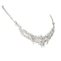 kolia kwiatuszki z kryształkami z kolekcji wedding dream (c8157ag/biel)