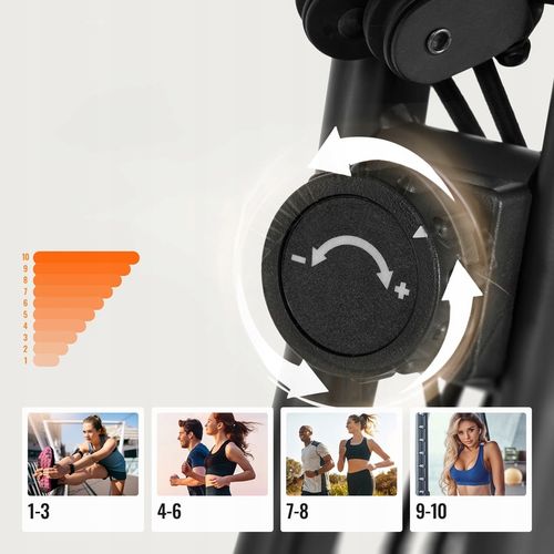 Rower Stacjonarny Składany Treningowy Rowerek do Ćwiczeń Fitness do 110kg na Arena.pl