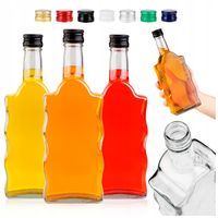 5x BUTELKA SZKLANA na NALEWKI WINO SOK LIKIERY BIMBER FALA 500 ml 0,5 L