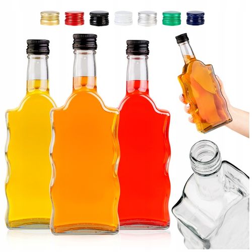 5x BUTELKA SZKLANA na NALEWKI WINO SOK LIKIERY BIMBER FALA 500 ml 0,5 L na Arena.pl