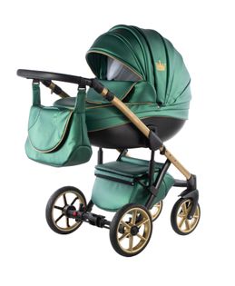 Navi - Metalic Green Gold -  3w1 - Wózek dziecięcy - Kajtex