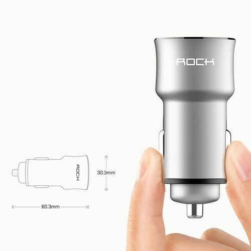 ROCK Ładowarka Samochodowa 2x USB 3,4A KABEL MICRO na Arena.pl