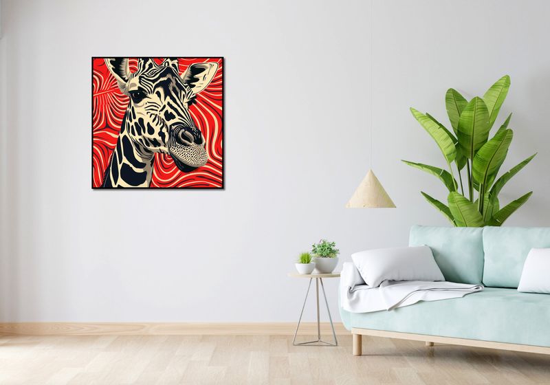 Plakat 80x80cm Wzrok Żyrafy zdjęcie 4