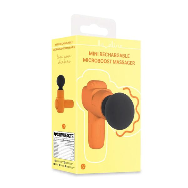 Mini Rechargable Microboost Massager - Orange zdjęcie 2