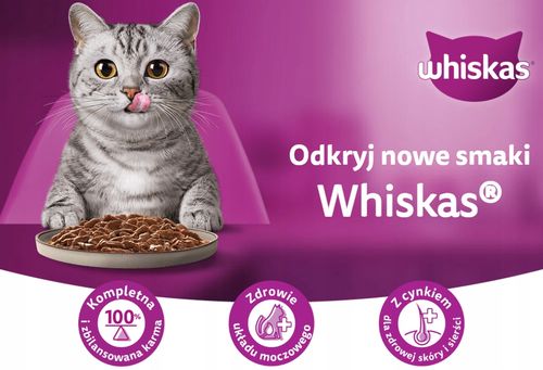WHISKAS TASTY MIX MOKRA KARMA DLA KOTA WIEJSKIE SMAKI W SOSIE 4 X 85 G na Arena.pl