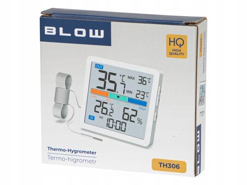 STACJA POGODY BEZPRZEWODOWA POGODOWA METEO TERMOMETR HIGROMETR ZEGAR na Arena.pl