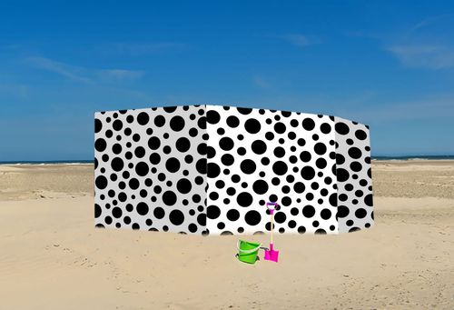 PARAWAN PLAŻOWY Groszki z indywidualnym  napisem 4 PANELE 28.4 na Arena.pl