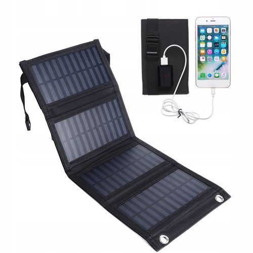 ŁADOWARKA SOLARNA 5,5V PANEL SOLARNY SŁONECZNY 20W na Arena.pl