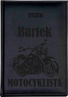 KALENDARZ A5 2026 dzienny TERMINARZ z grawerem PLANER DLA MOTOCYKLISTY
