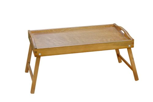 Taca, stolik śniadaniowy - brązowy na Arena.pl