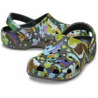 Crocs Damskie Buty Chodaki Klapki Classic Painted Floral 211587 Clog 39-40