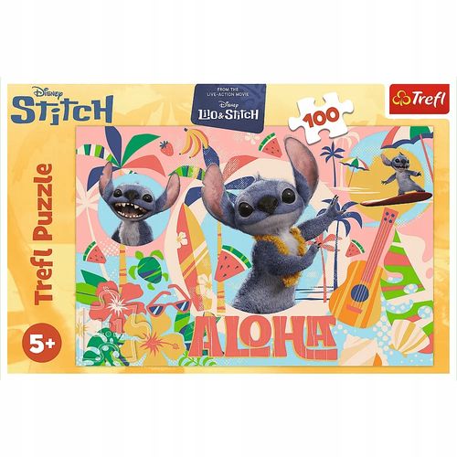 Puzzle 100 Stitch I Przyjaciele W Akcji 16495 na Arena.pl