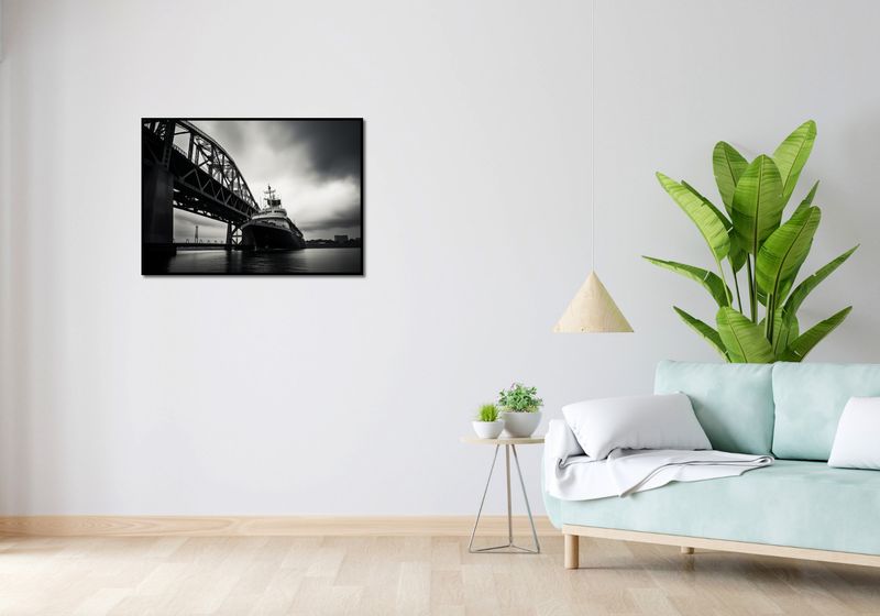 Plakat 84x59,5cm Statek przy Moście zdjęcie 4