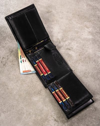 Portfel skórzany męski PETERSON pojemny RFID + brelok pudełko prezent na Arena.pl