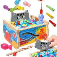 sorter układanka dla dzieci gra magnetyczna łowienie rybek ryb na magnes
