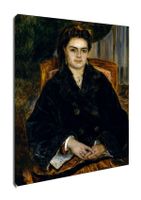 Madame Édouard Bernier (Marie Octavie Stéphanie Laurens, 1838–1920), Auguste Renoir - obraz na płótnie 60x90 cm