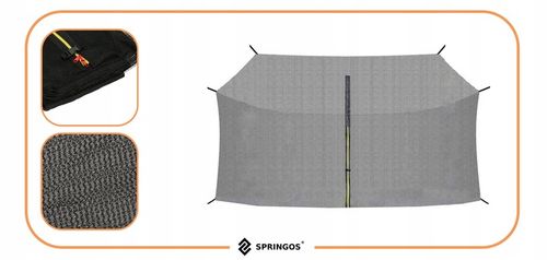 SIATKA DO TRAMPOLINY WEWNĘTRZNA MOCNA OCHRONNA na 8 SŁUPKÓW 304-312 cm 10FT na Arena.pl