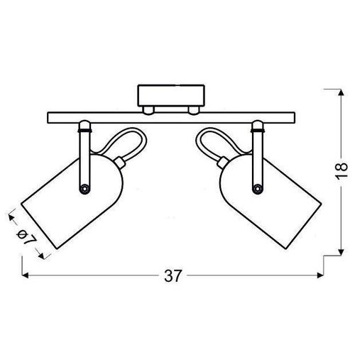 LAMPA sufitowa GRAY 92-66480 Candellux ścienna OPRAWA listwa SPOT regulowane reflektorki szare na Arena.pl