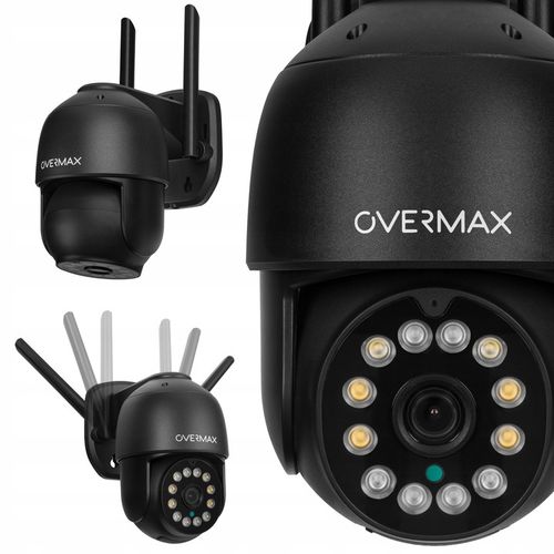 KAMERA ZEWNĘTRZNA OBROTOWA ULTRA HD WIFI 4MPx 4x ZOOM 2.5K PTZ IP66 CZARNA na Arena.pl