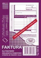 faktura dla zwol.podm.z podatku a6 pion 205-5e