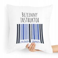 Poduszka Dla Instruktora Bezcenny Instruktor Z Nadrukiem Ze Zdjęciem