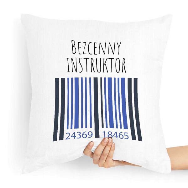 Poduszka Dla Instruktora Bezcenny Instruktor Z Nadrukiem Ze Zdjęciem zdjęcie 1