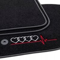 Dywaniki welurowe LOGO AUDI A4 B6 B7 2001-2007