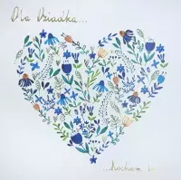 Karnet Okolicznościowy, Serce Kwiatowe Dla Dziadka