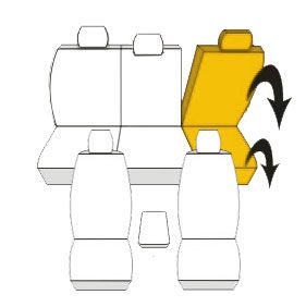Pokrowce MIAROWE do VW Touran 2003-2010r. P3 zdjęcie 3