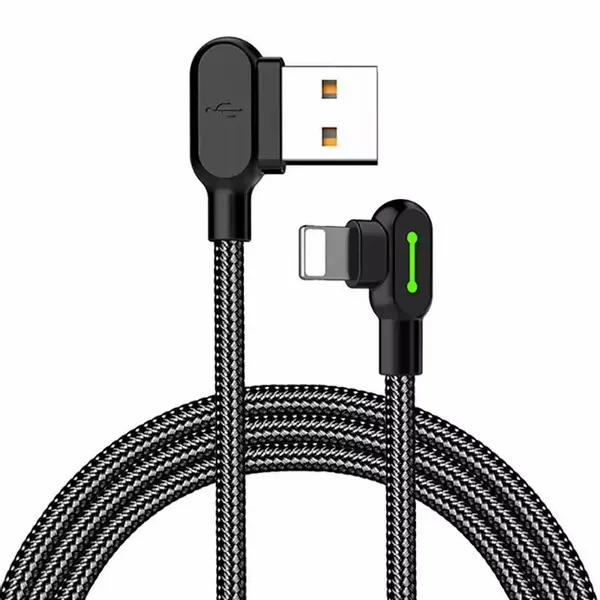 Kabel USB do Lightning, Mcdodo CA-4679, kątowy, 3m (czarny) zdjęcie 1