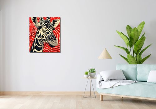 Obraz 60x70cm Wzrok Żyrafy na Arena.pl